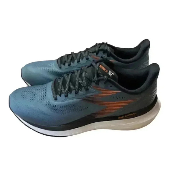 361 Spire 5 Mens 10 Stormy Gray Orange Stability Athletic Running Shoes NEW